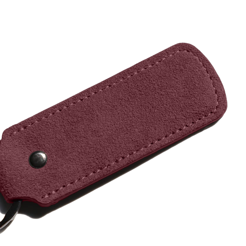 Alcantara Keychain - Wine Red