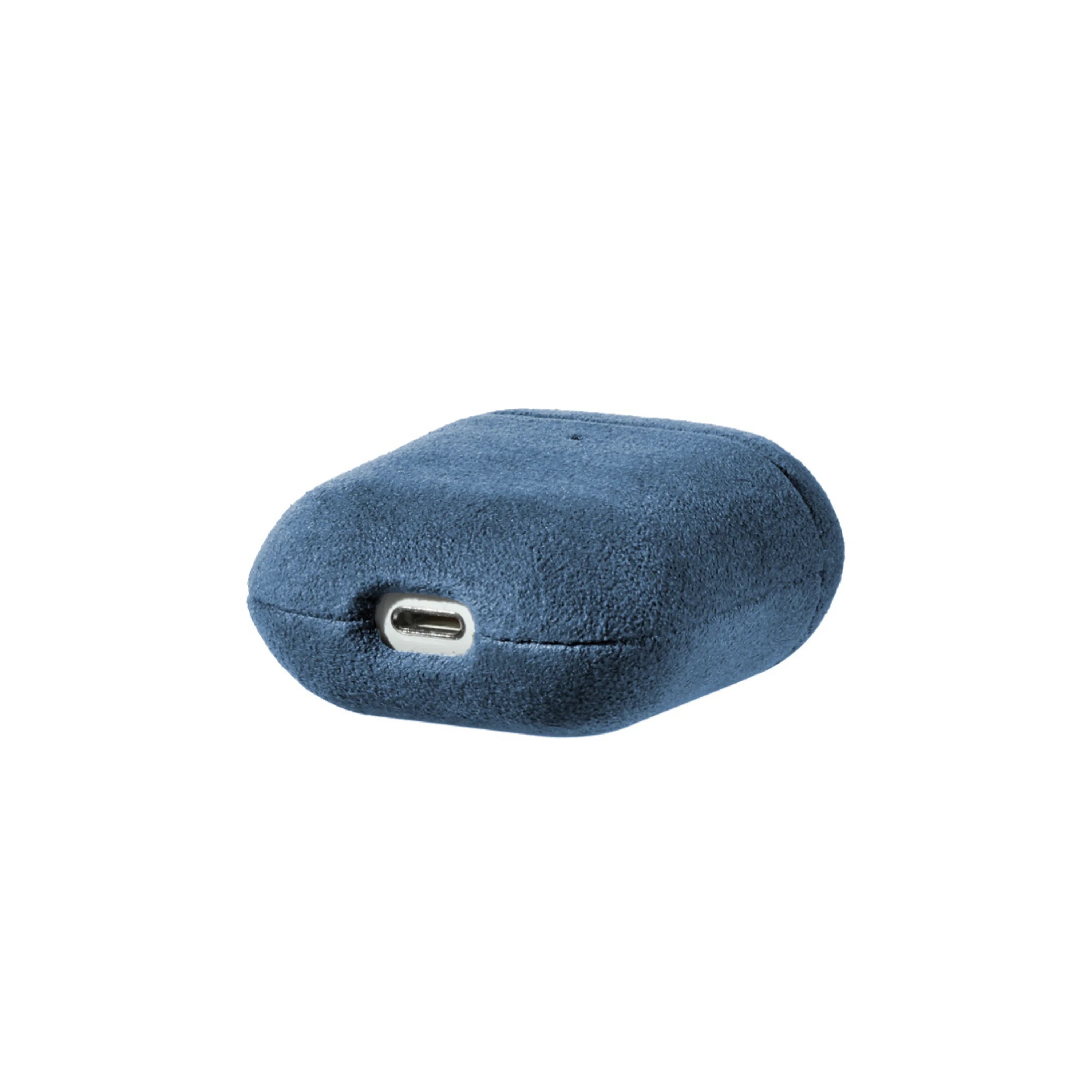 AirPods 1/2 Gen Alcantara Case - Ocean Blue