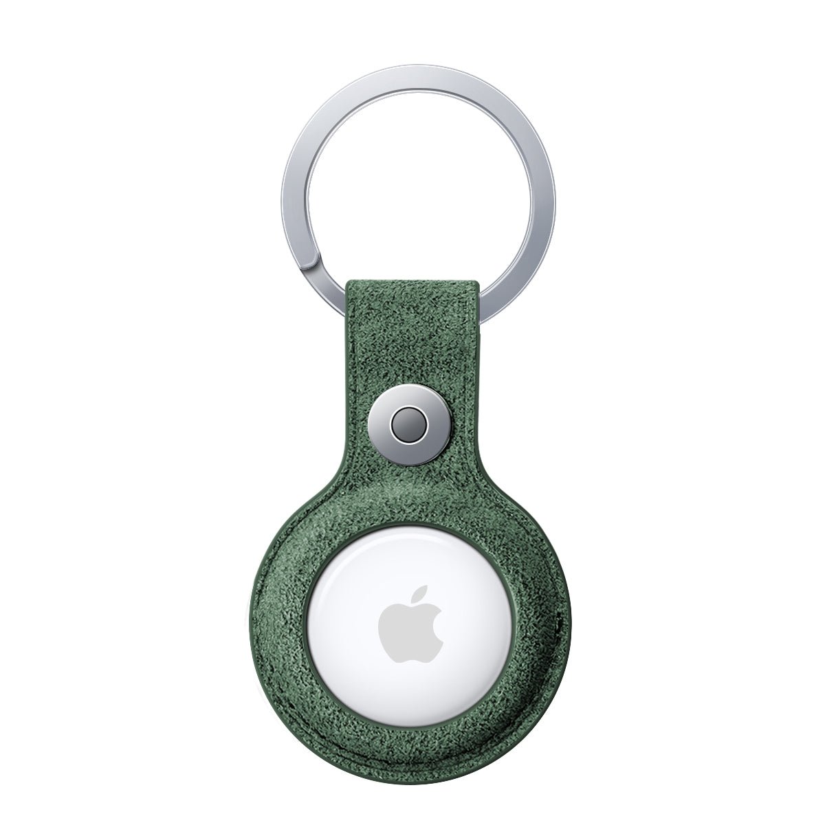 Alcantara AirTag Key Ring - Midnight Green - Alcanside