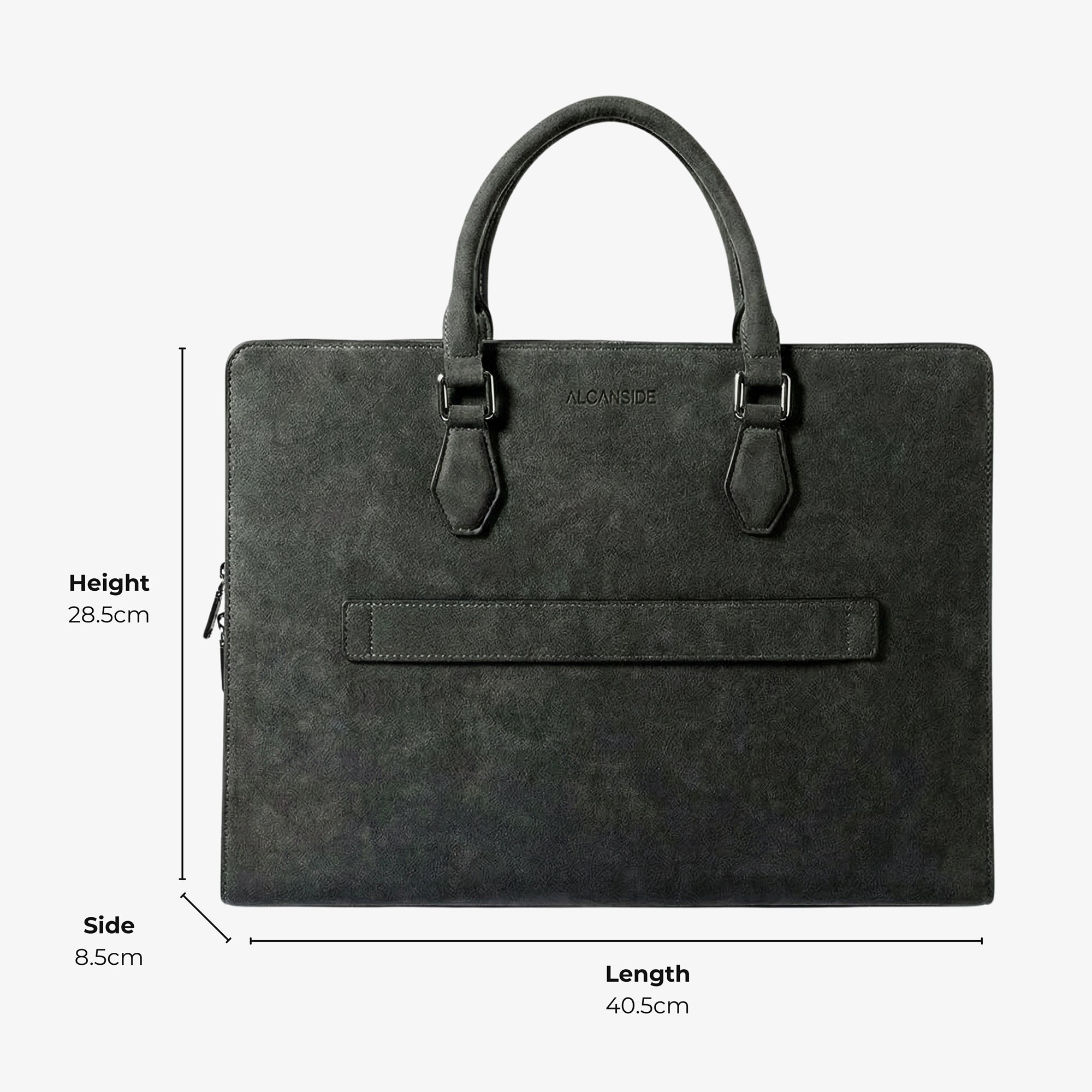 Alcantara Laptop Bag - Space Grey - Alcanside