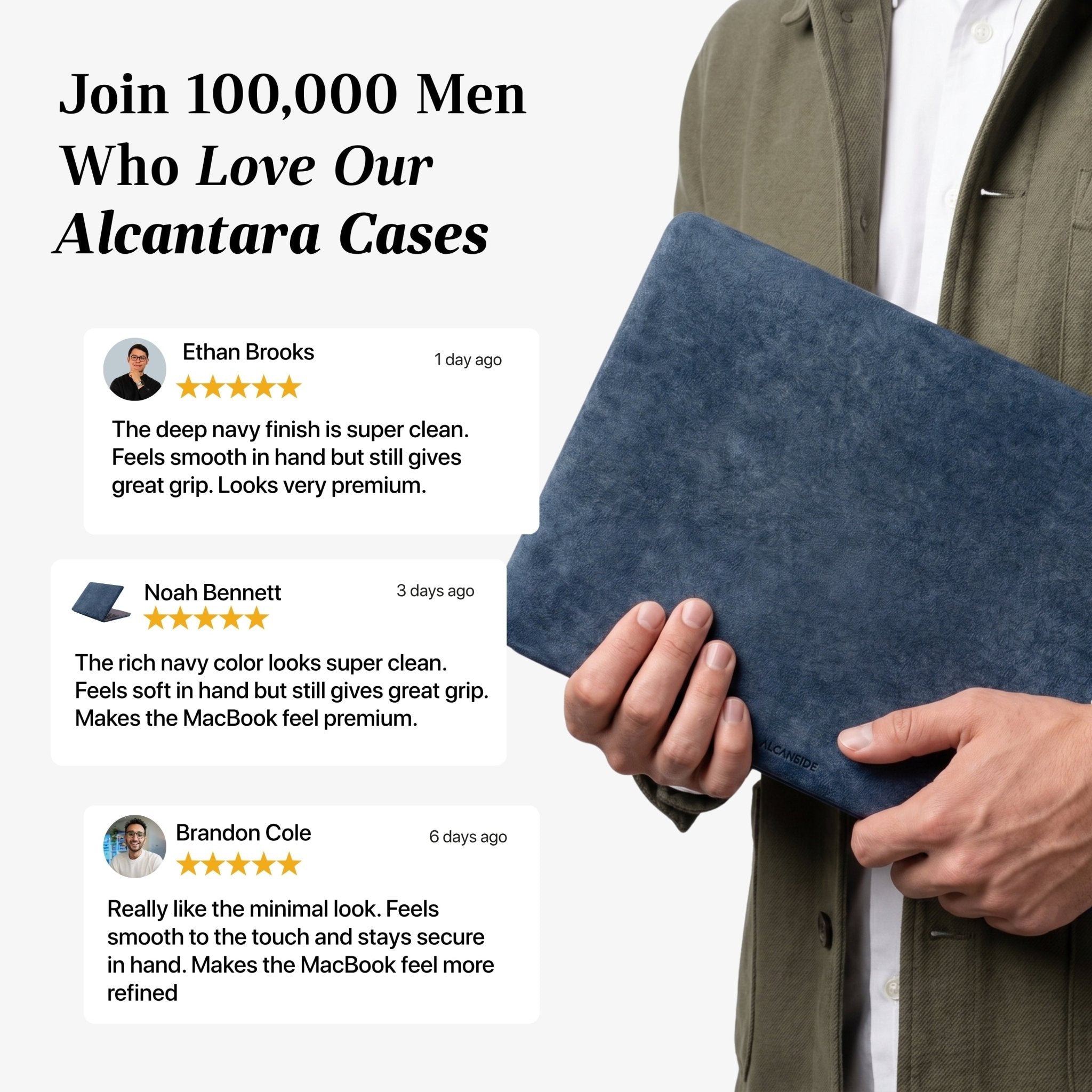 Alcantara MacBook Neo Cover – For 13 inch (2026) – Ocean Blue - Alcanside