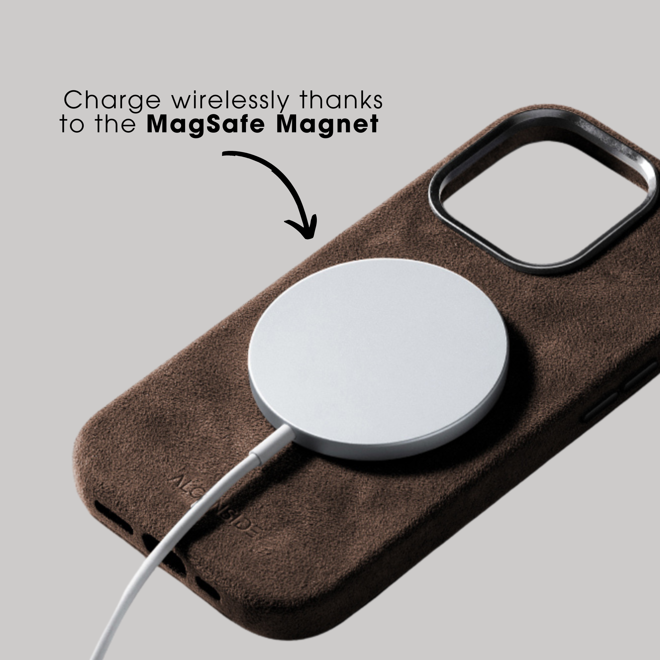 iPhone 15 Pro Max - Alcantara Case - Chocolate Brown