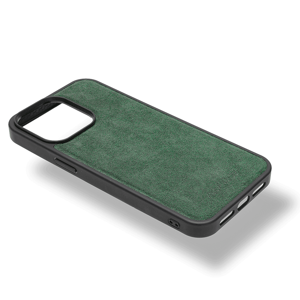 iPhone 13 Pro Max - Alcantara Back Cover - Midnight Green - Alcanside