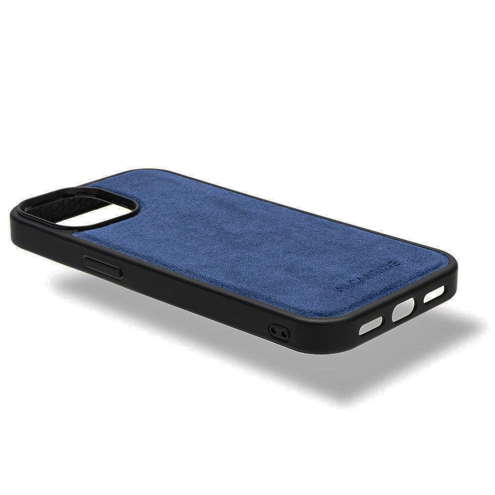 iPhone 15 Plus - Alcantara Back Cover - Ocean Blue - Alcanside