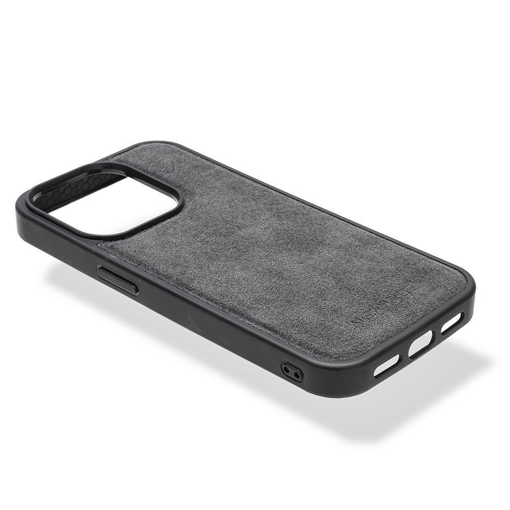 iPhone 15 Pro - Alcantara Back Cover - Space Grey - Alcanside