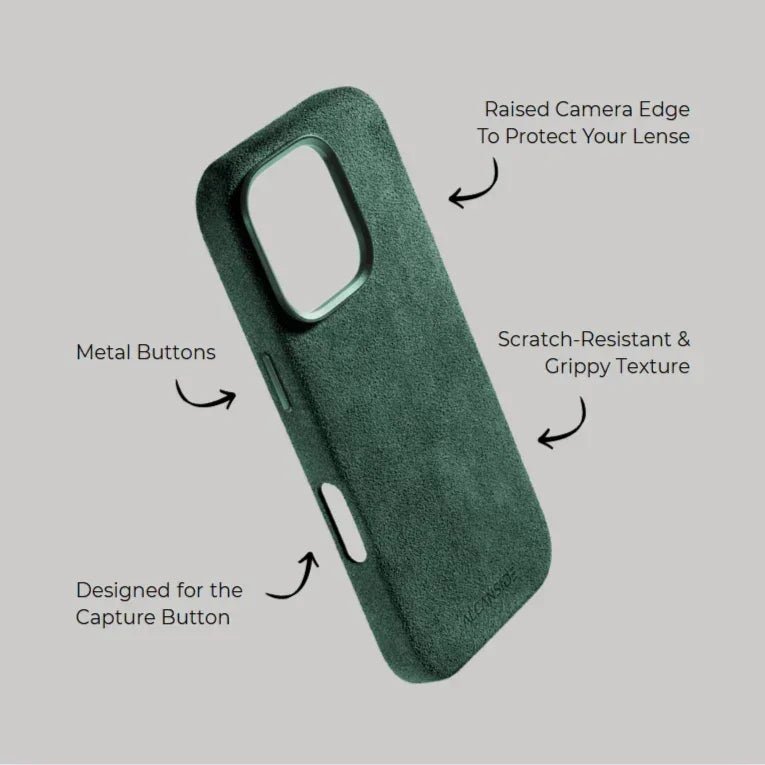 iPhone 16 Pro - Alcantara Case - Midnight Green - Alcanside
