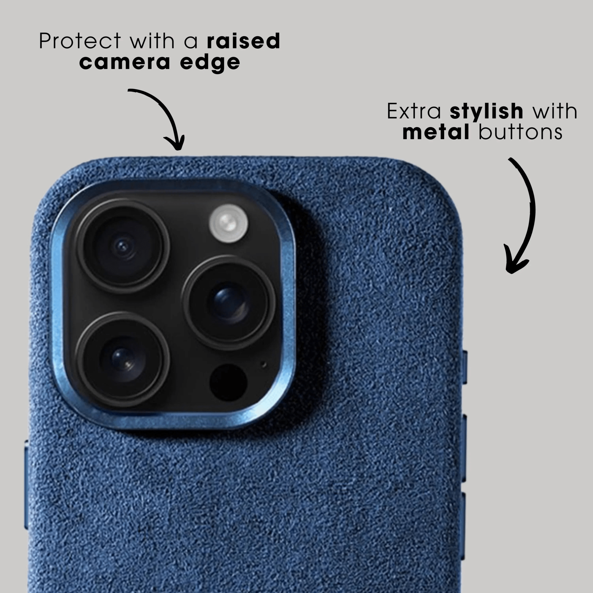 iPhone 16 Pro - Alcantara Case - Ocean blue - Alcanside