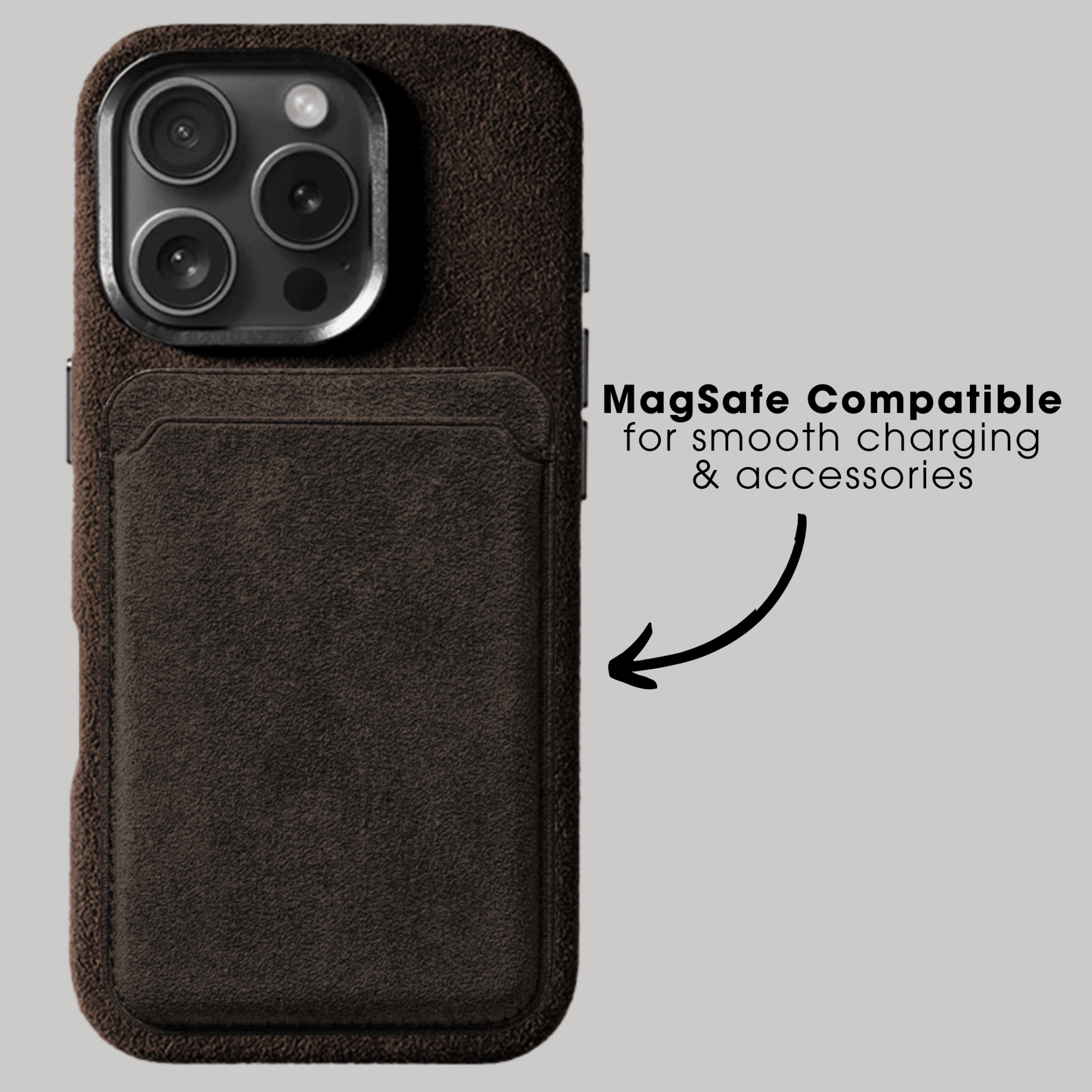 iPhone 16 Pro Max - Alcantara Case - Chocolate Brown - Alcanside