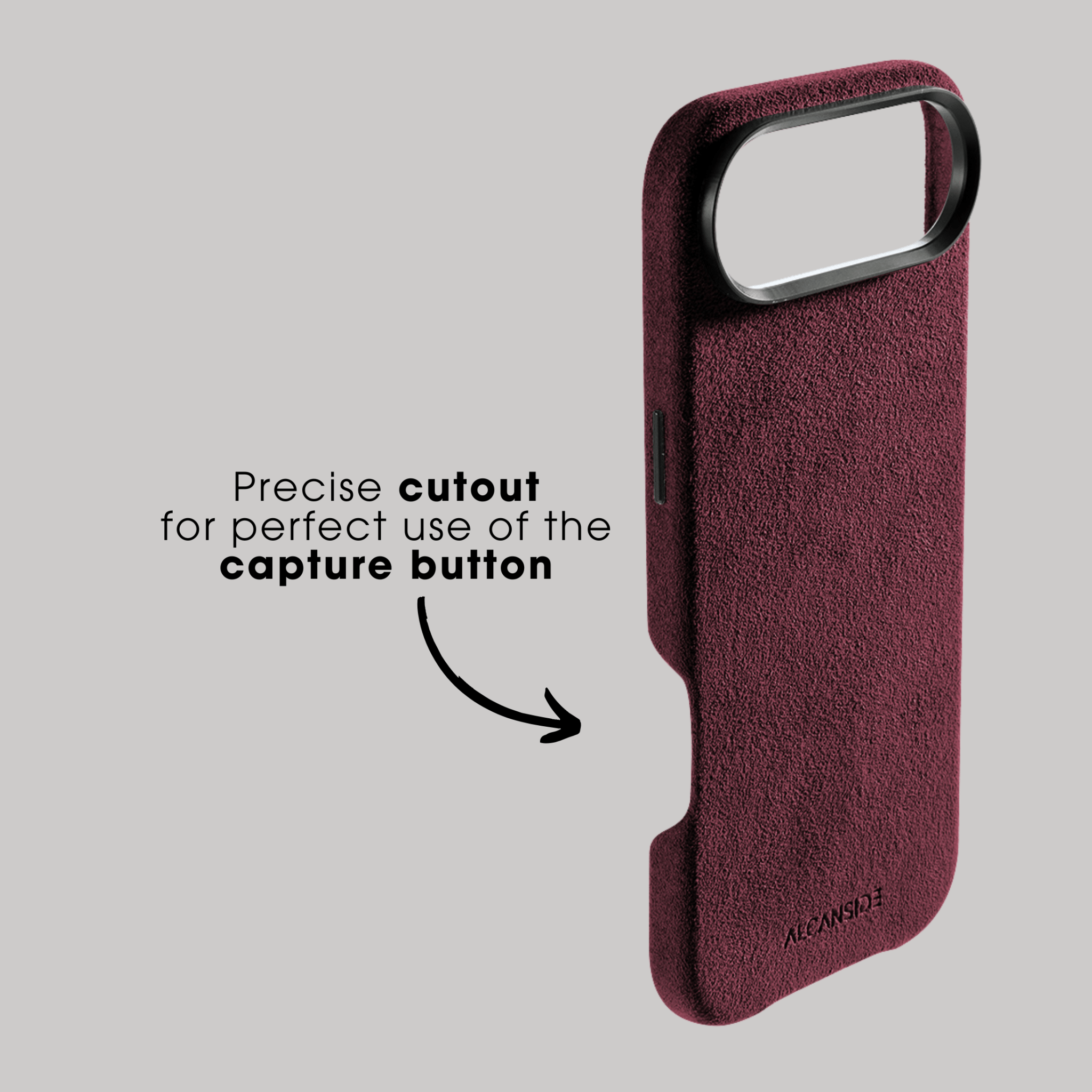 iPhone 17 Air - Alcantara Case - Wine Red - Alcanside