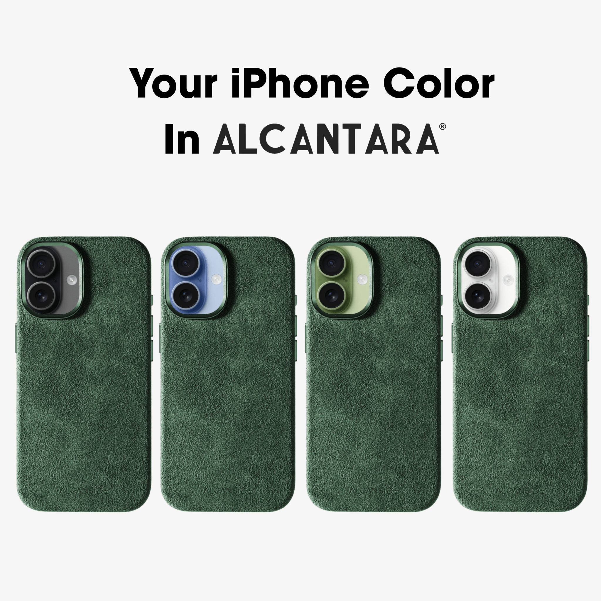 iPhone 17 - Alcantara Case - Midnight Green - Alcanside