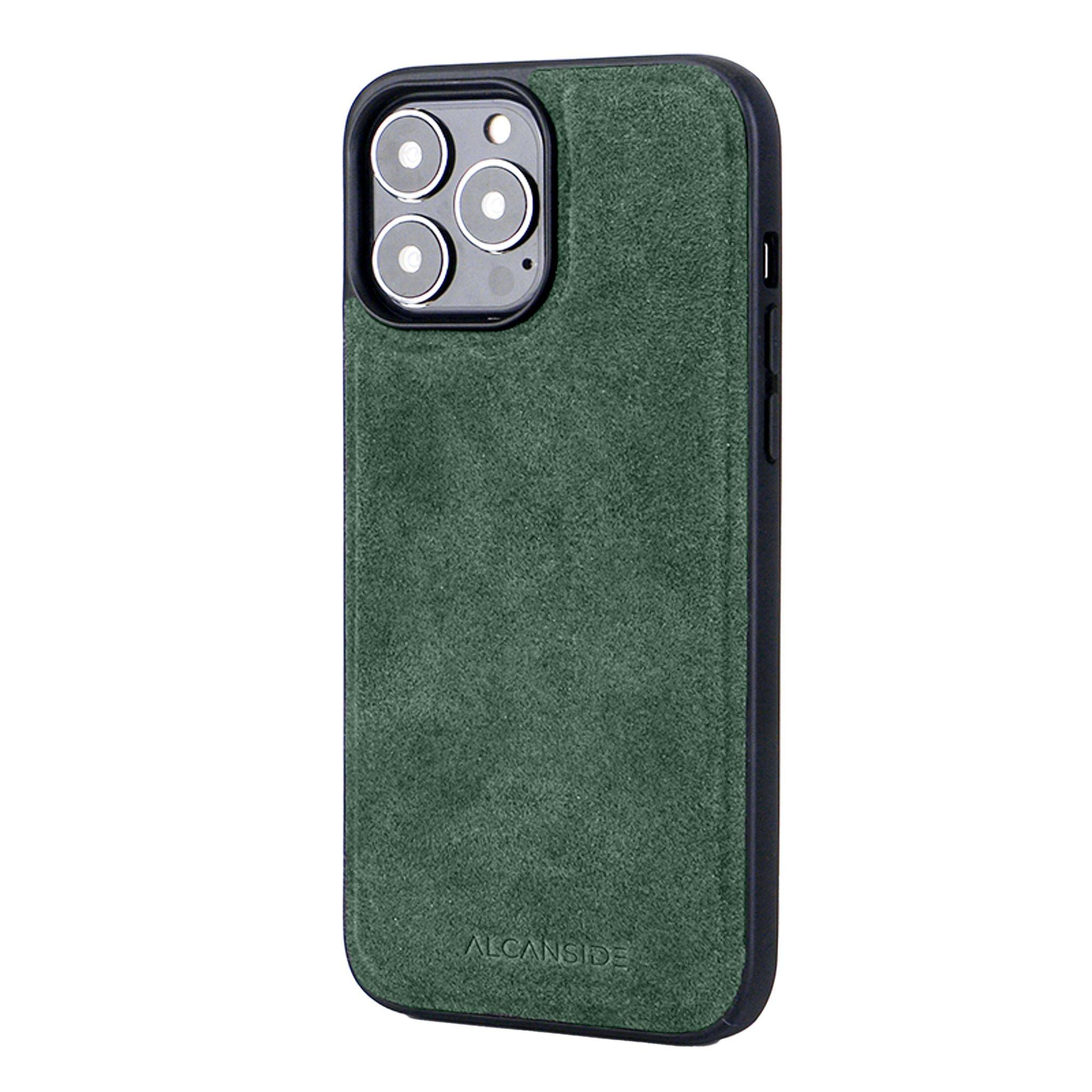 Alcantara Back Cover With Magnet - Midnight Green - Alcanside