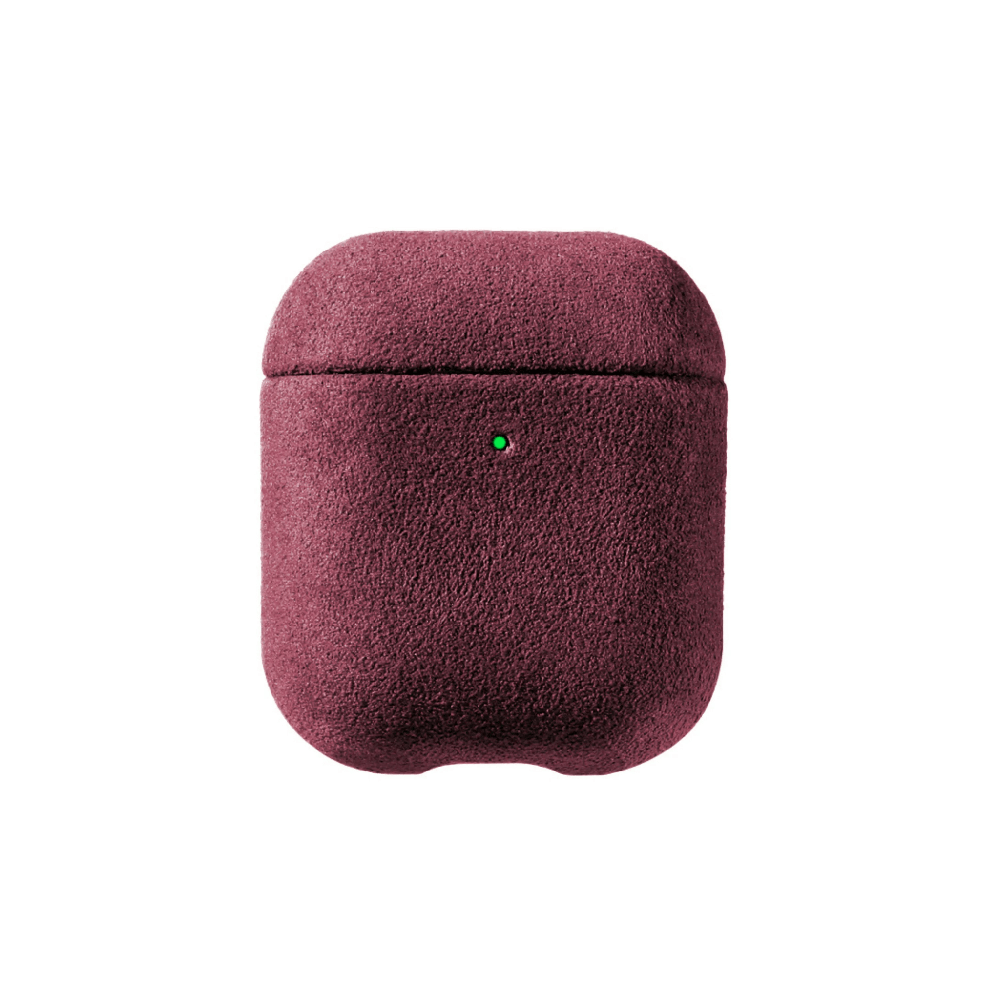 AirPods 1/2 Gen Alcantara Case - Wine Red - Alcanside