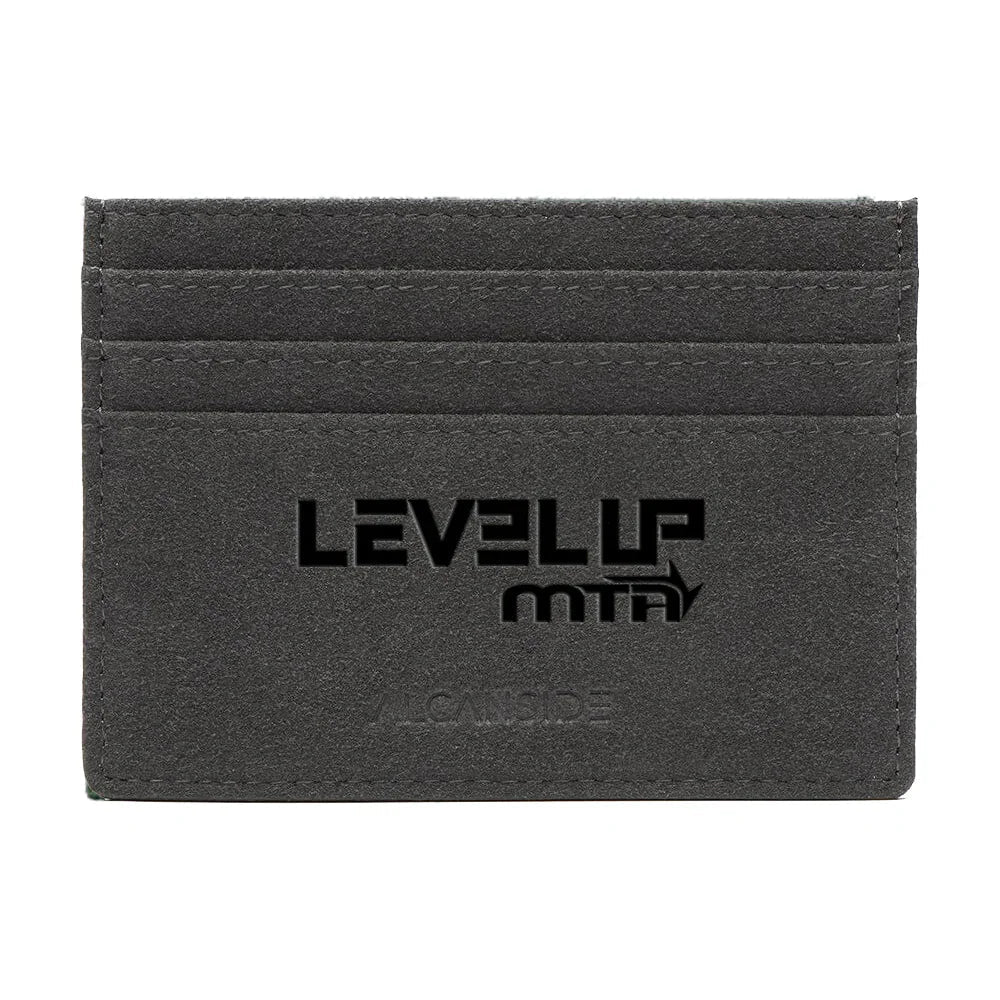 Alcantara Card Wallet - LEVEL UP MTA - Space Grey - Alcanside