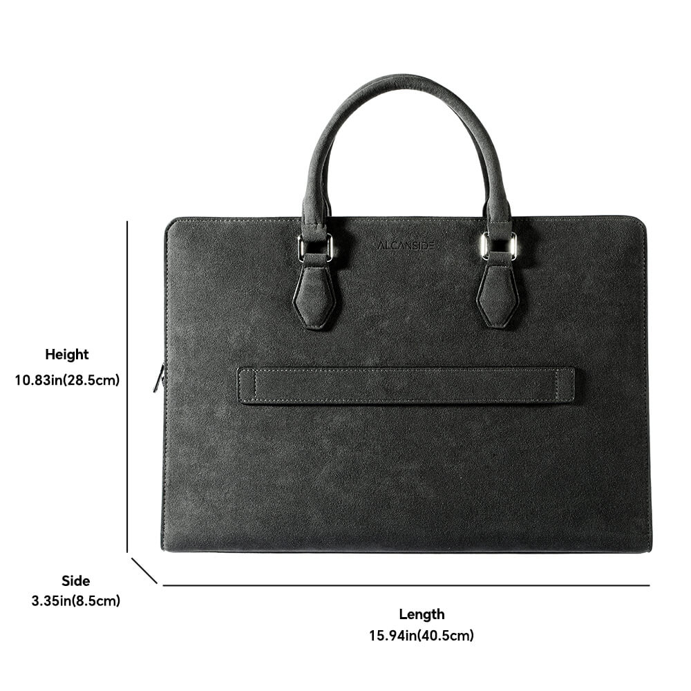 Alcantara Laptop Bag - Space Grey - Alcanside