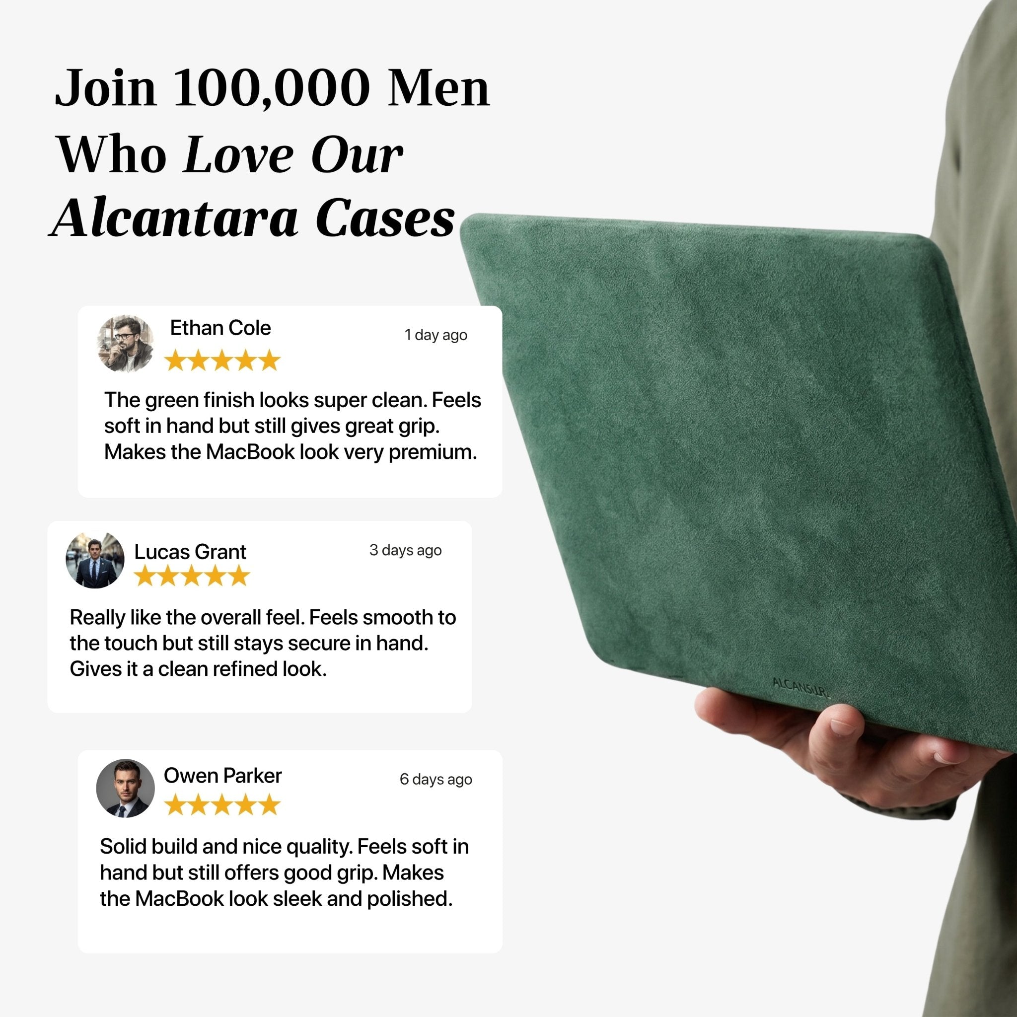 Alcantara MacBook Neo Cover – For 13 inch (2026) – Midnight Green - Alcanside