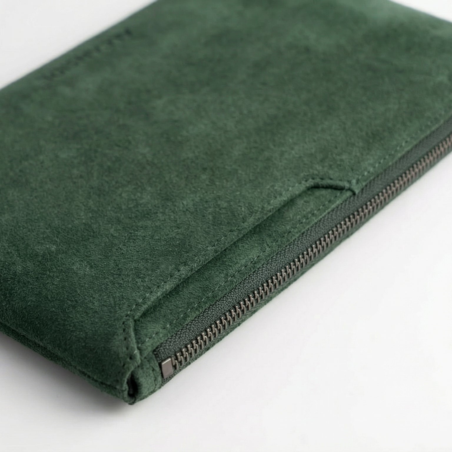 Alcantara Pouch - Midnight Green - Alcanside