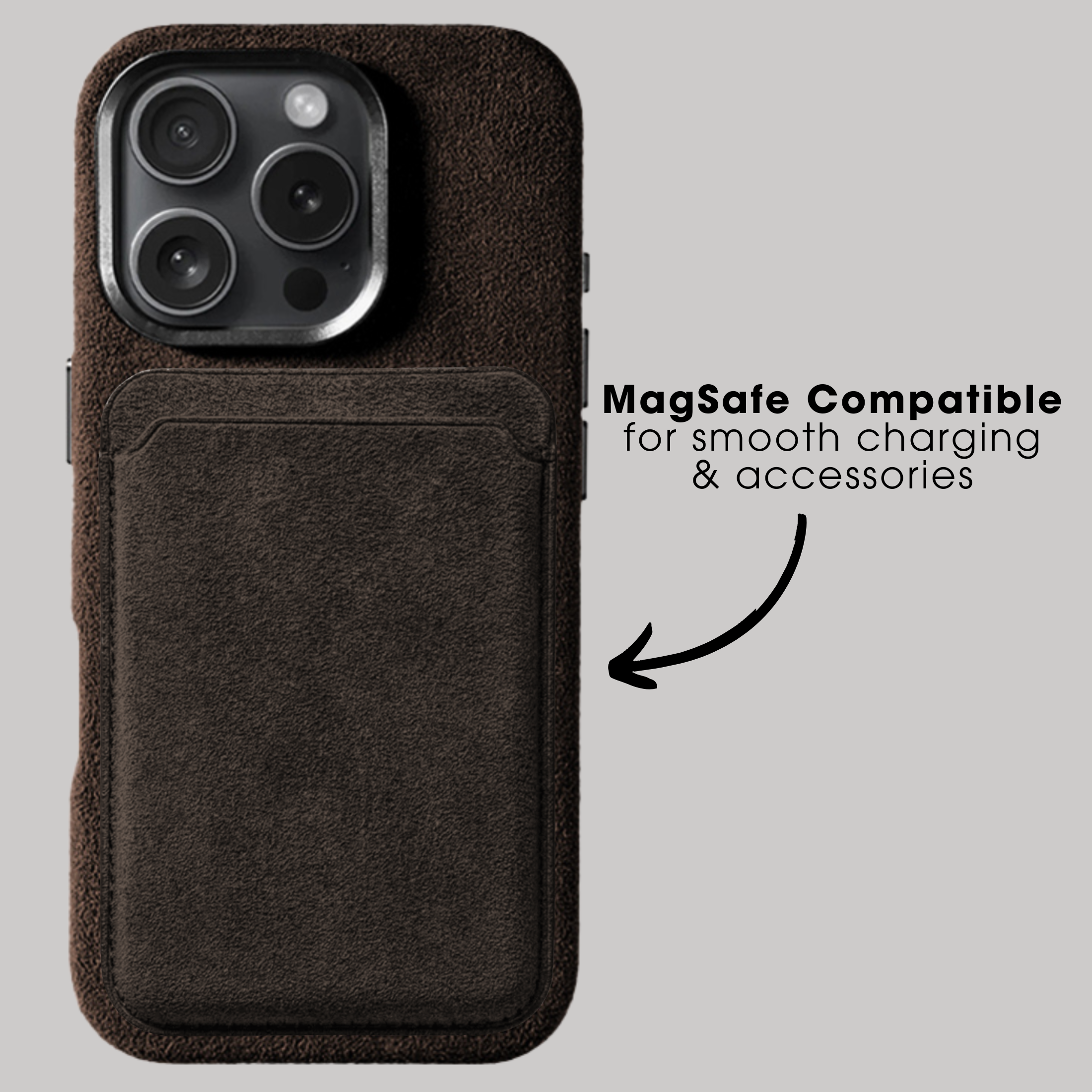 iPhone 16 Pro Max - Alcantara Case - Chocolate Brown