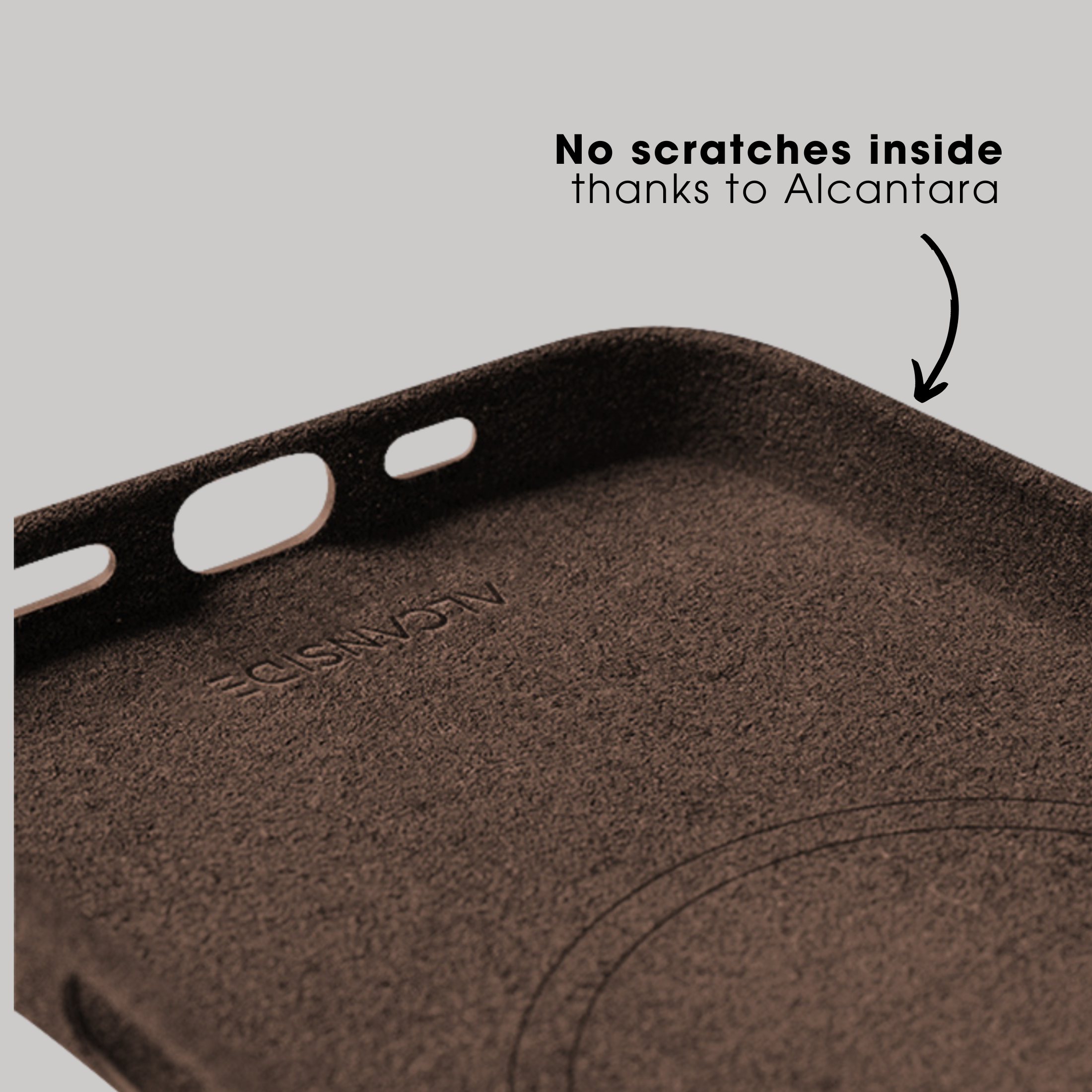 iPhone 16 Pro Max - Alcantara Case - Chocolate Brown