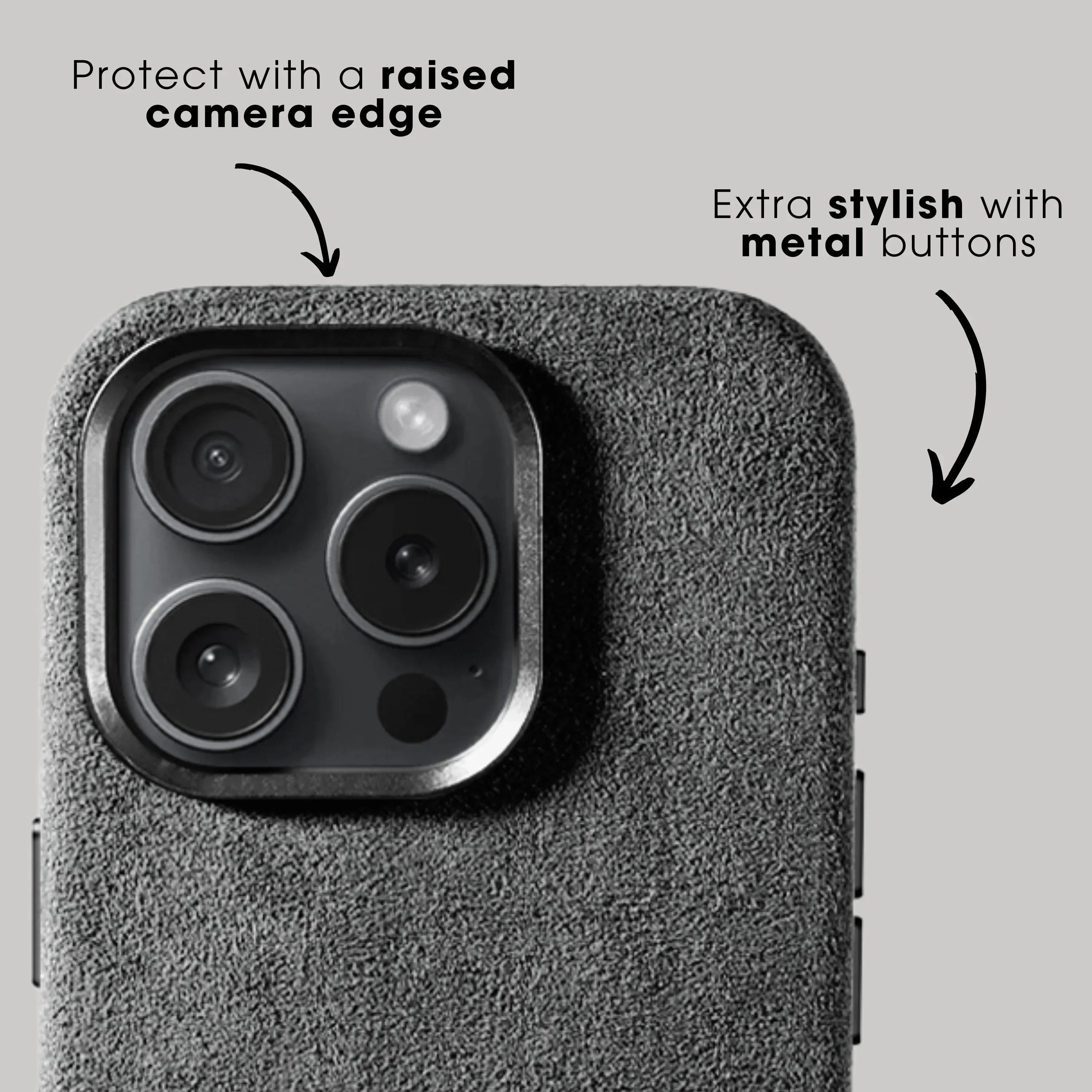 iPhone 16 Pro Max - Alcantara Case - Nardo Gray