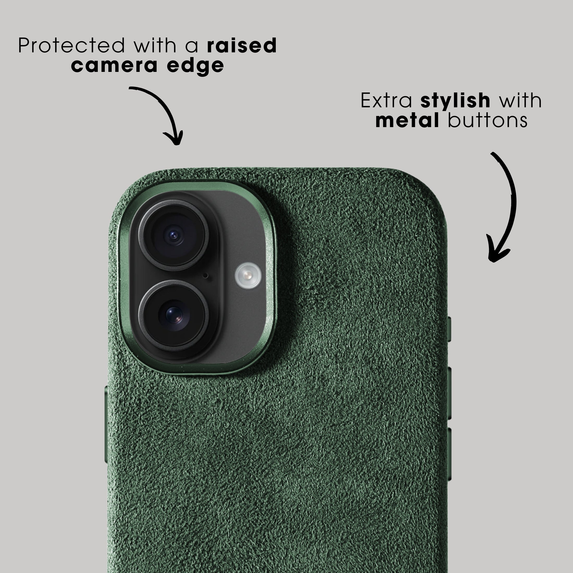 iPhone 17 - Alcantara Case - Midnight Green
