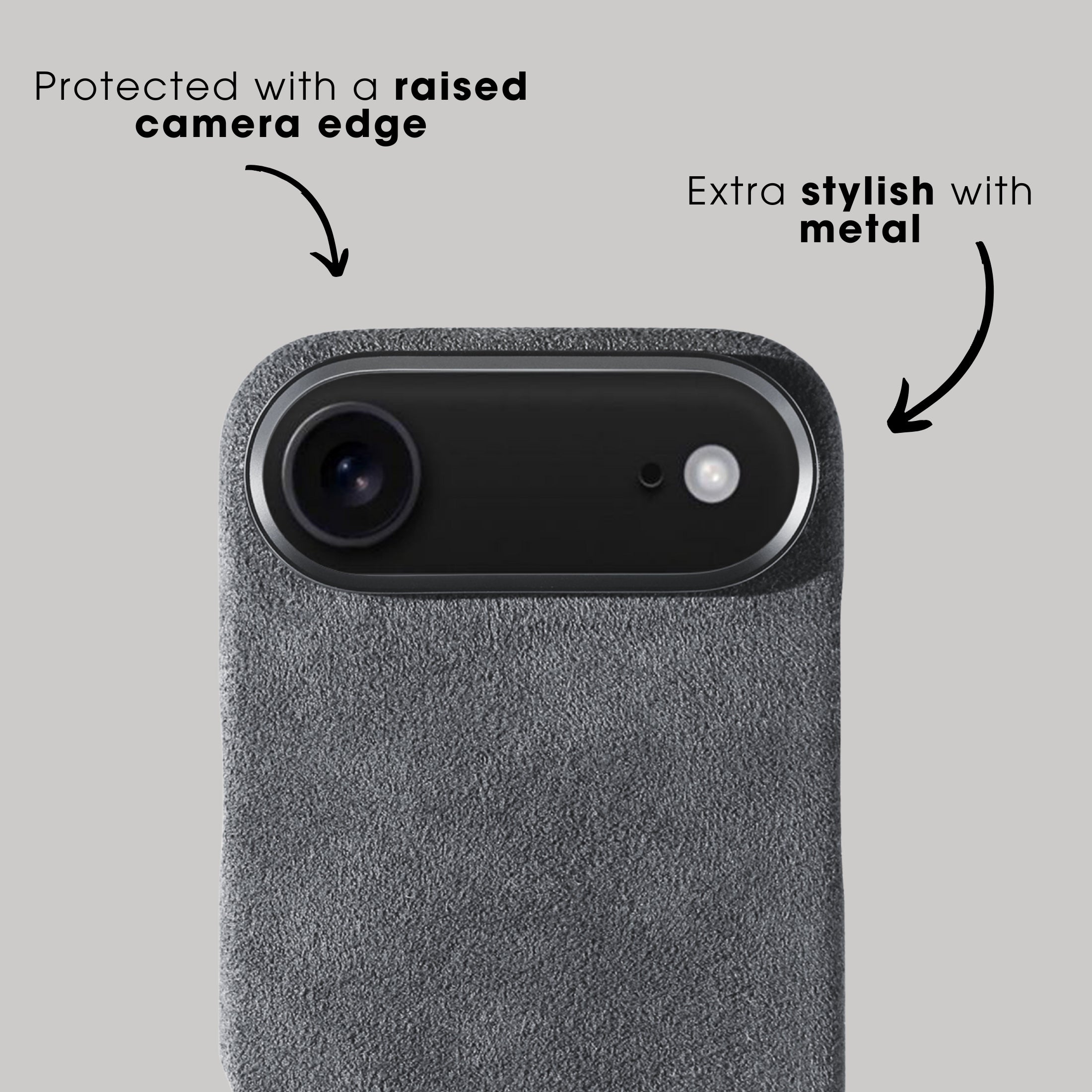 iPhone 17 Air - Alcantara Case - Nardo Gray