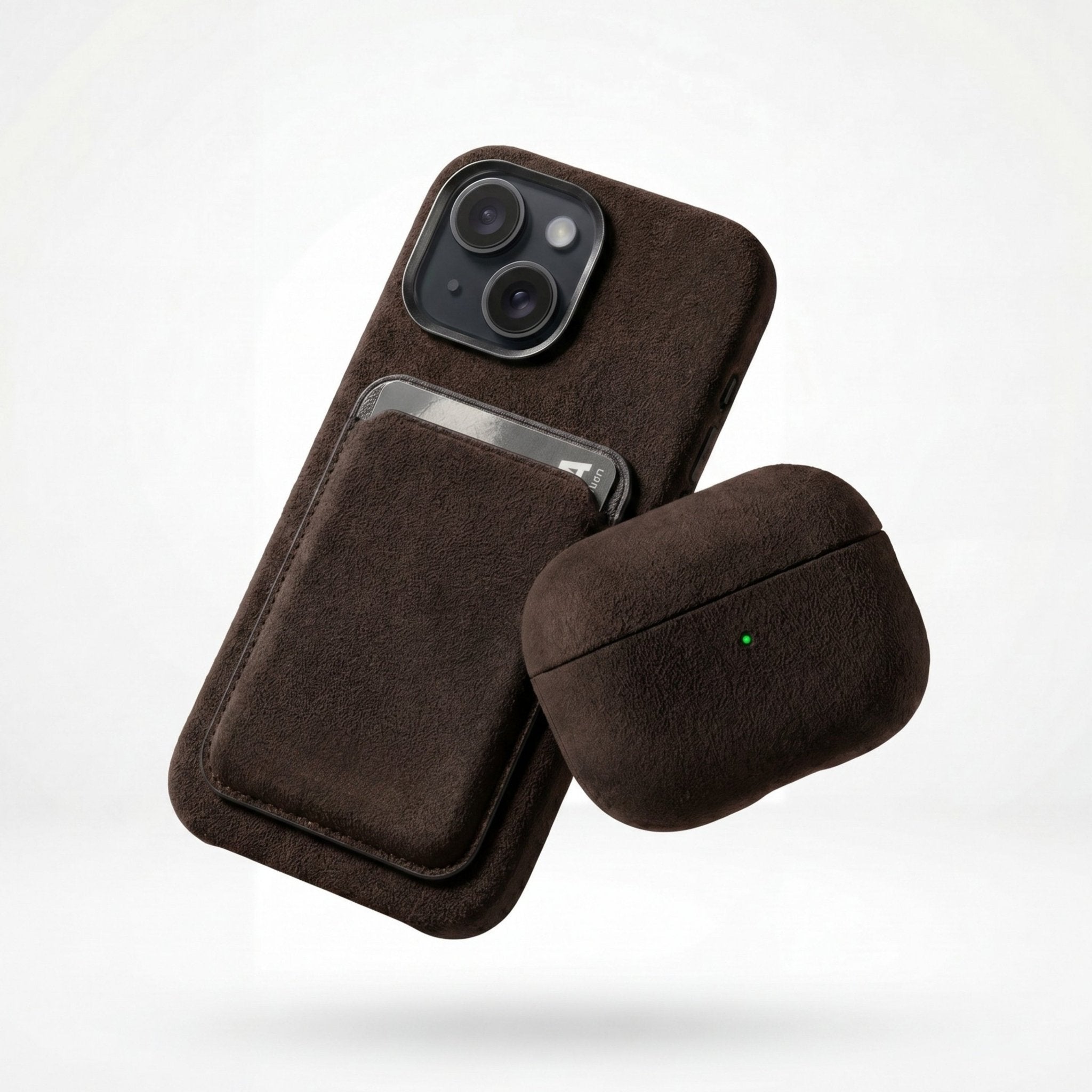 iPhone 15 - Alcantara Case - Chocolate Brown - Alcanside