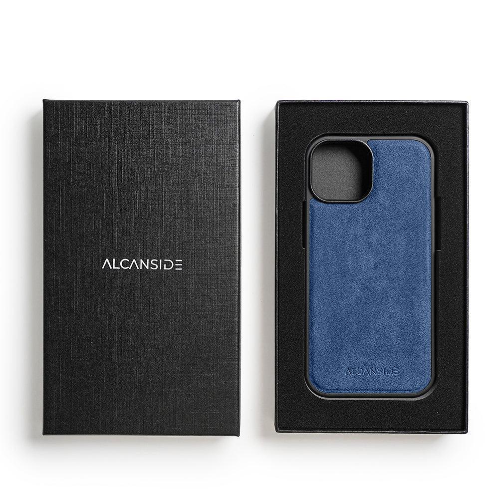 iPhone 15 Plus - Alcantara Back Cover - Ocean Blue - Alcanside