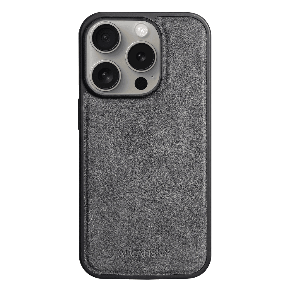 iPhone 16 Pro Max - Alcantara Back Cover - Nardo Gray - Alcanside