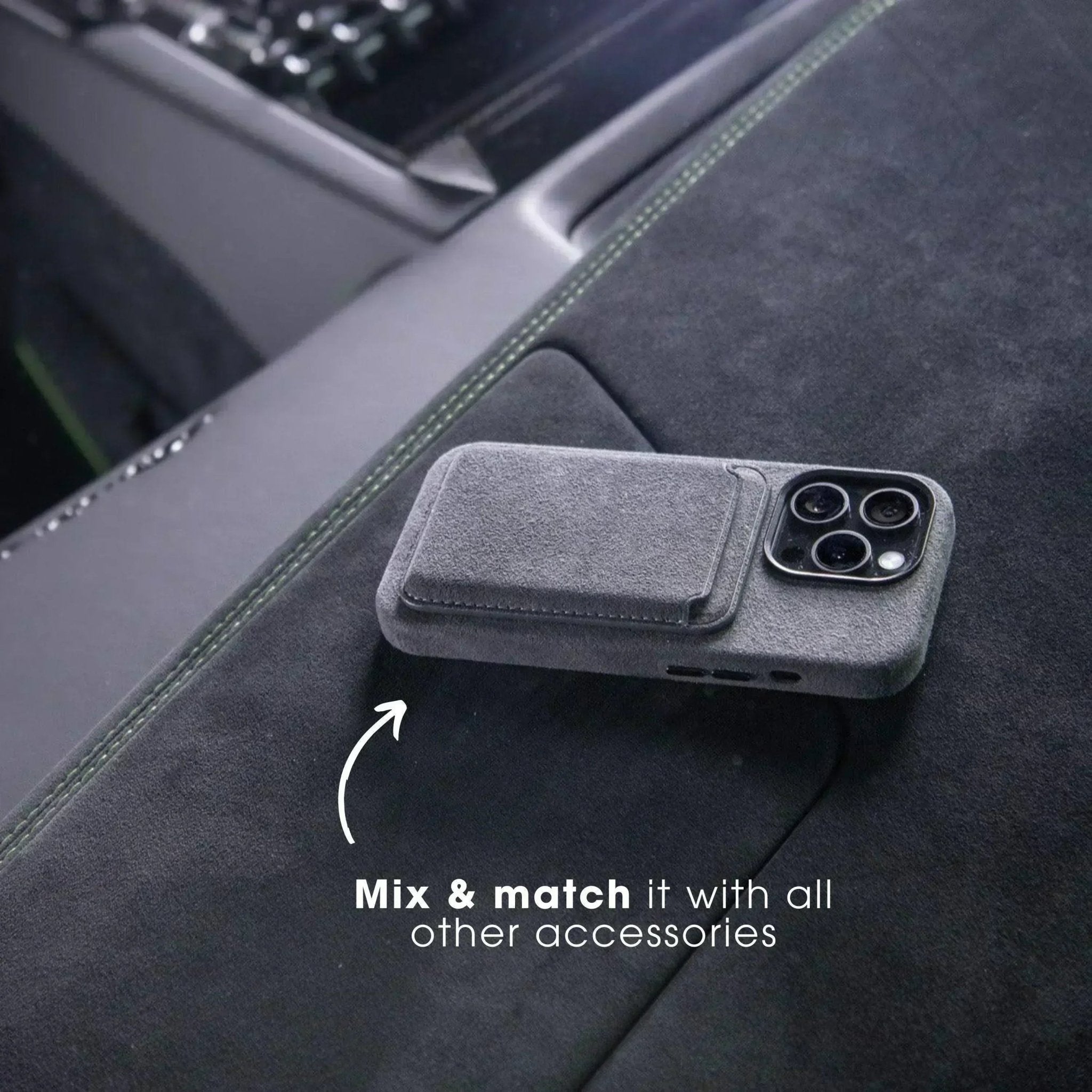 iPhone 16e - Alcantara Case - Nardo Gray - Alcanside