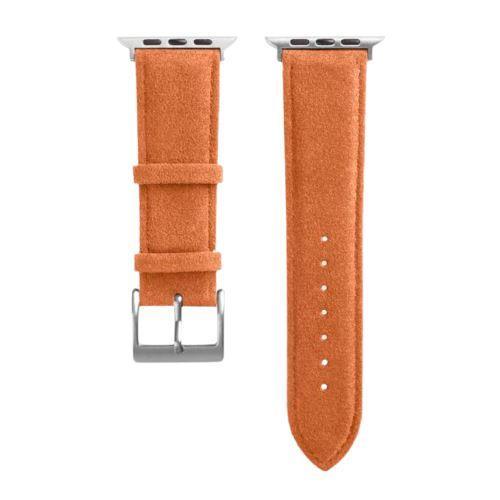 Alcantara Apple Watch Band With Buckle - Orange - 38/40/41/42mm